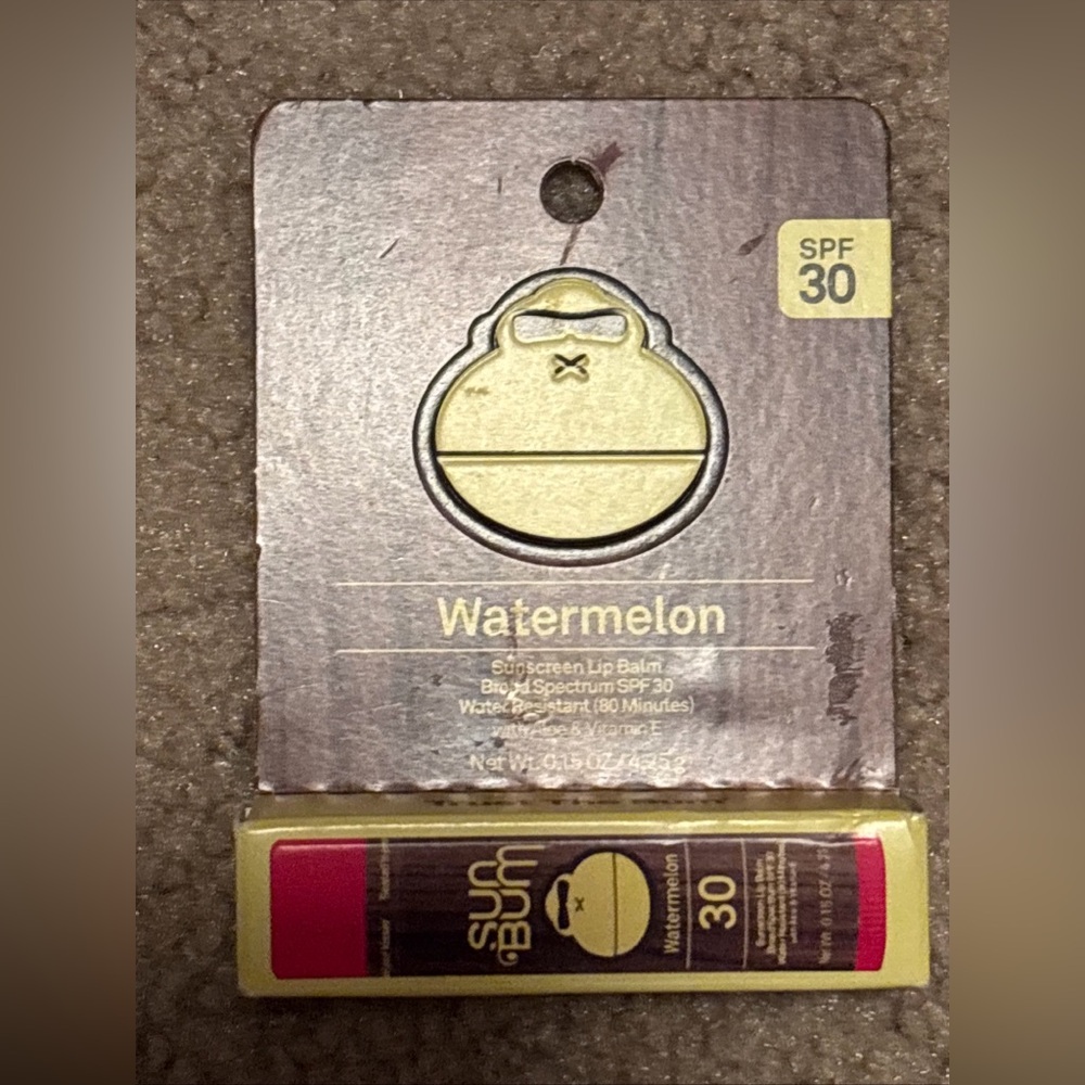 Sun Bum SPF 30 Sunscreen Lip Balm Watermelon | Vegan and Cruelty Free New